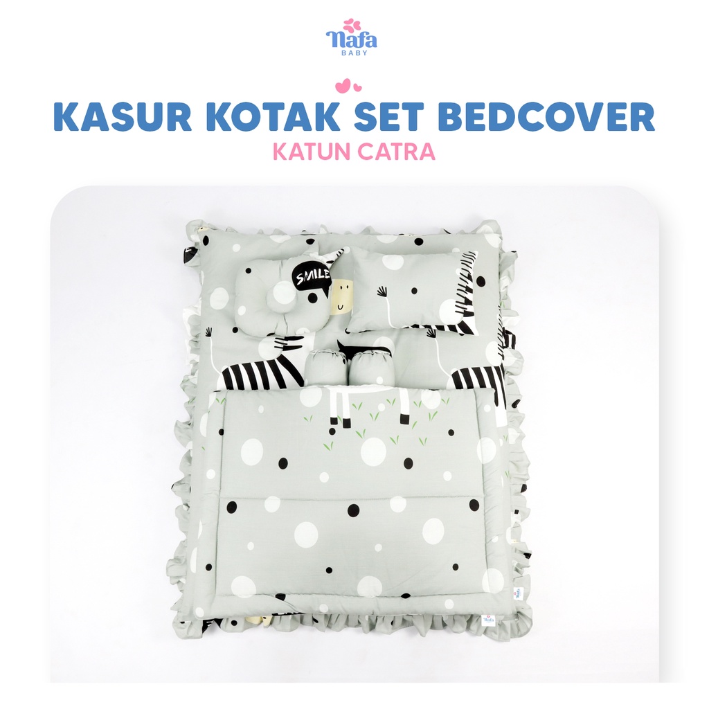 NAFA BABY - Kasur Bayi Kotak Include Bedcover Bayi | Perlengkapan Tidur Bayi