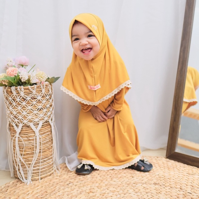 HONEYBLOSSOM gamis bayi alesha / gamis bayi perempuan satu set polos