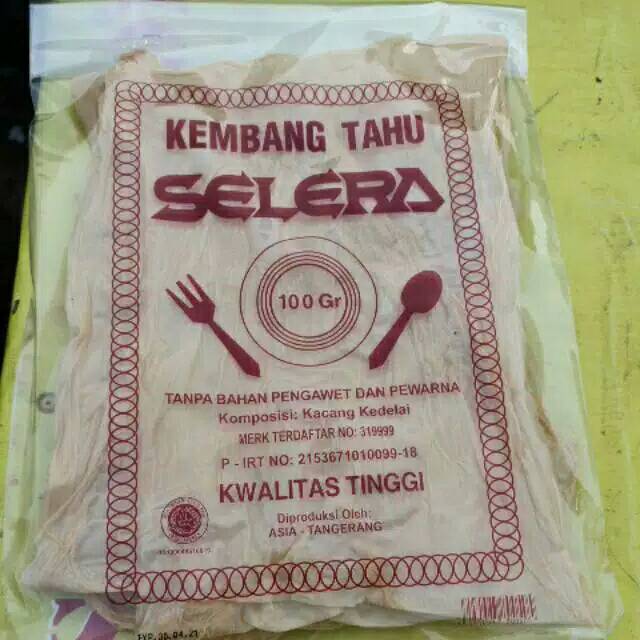 

Kembang tahu selera 100 gr/kembang tahu sendok garpu