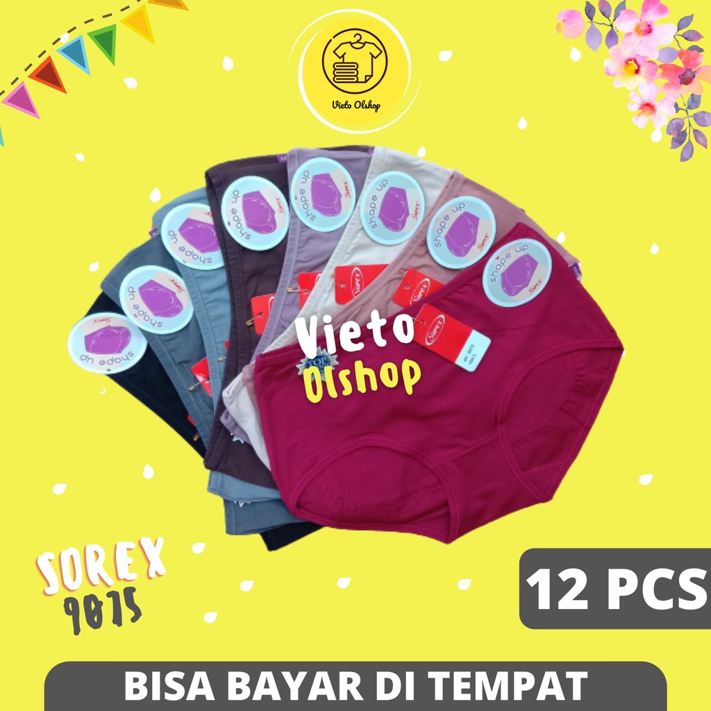 Celana Dalam Wanita Sorex 9075 Isi 12 Pcs Grosir Lusinan Pakaian Dalem Sorek Dewasa Underwear Dalema
