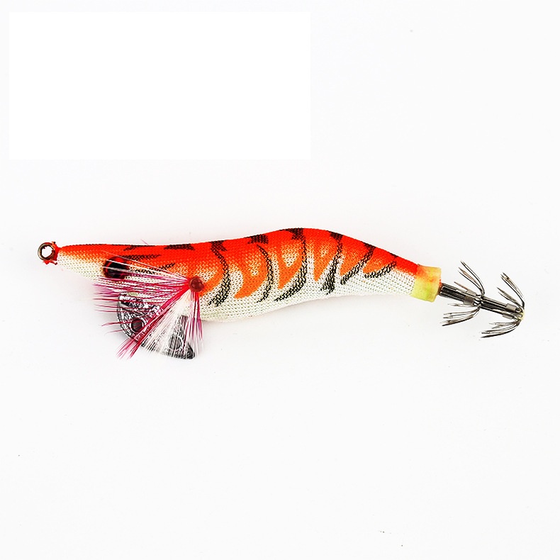 5pcs Umpan Pancing Udang 2.0# 2.5# 3.0# Jig Umpan Cumi Klip Aksesoris Cumi Mata 3D luminous bait