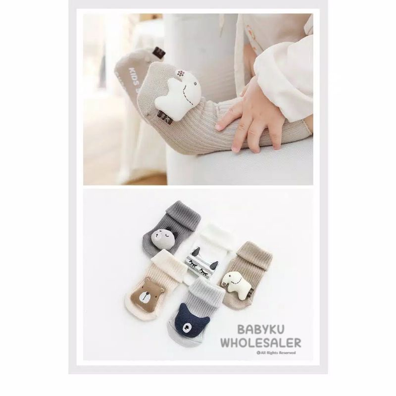 Kaos kaki anak 3d boneka / Baby 3d socks animal