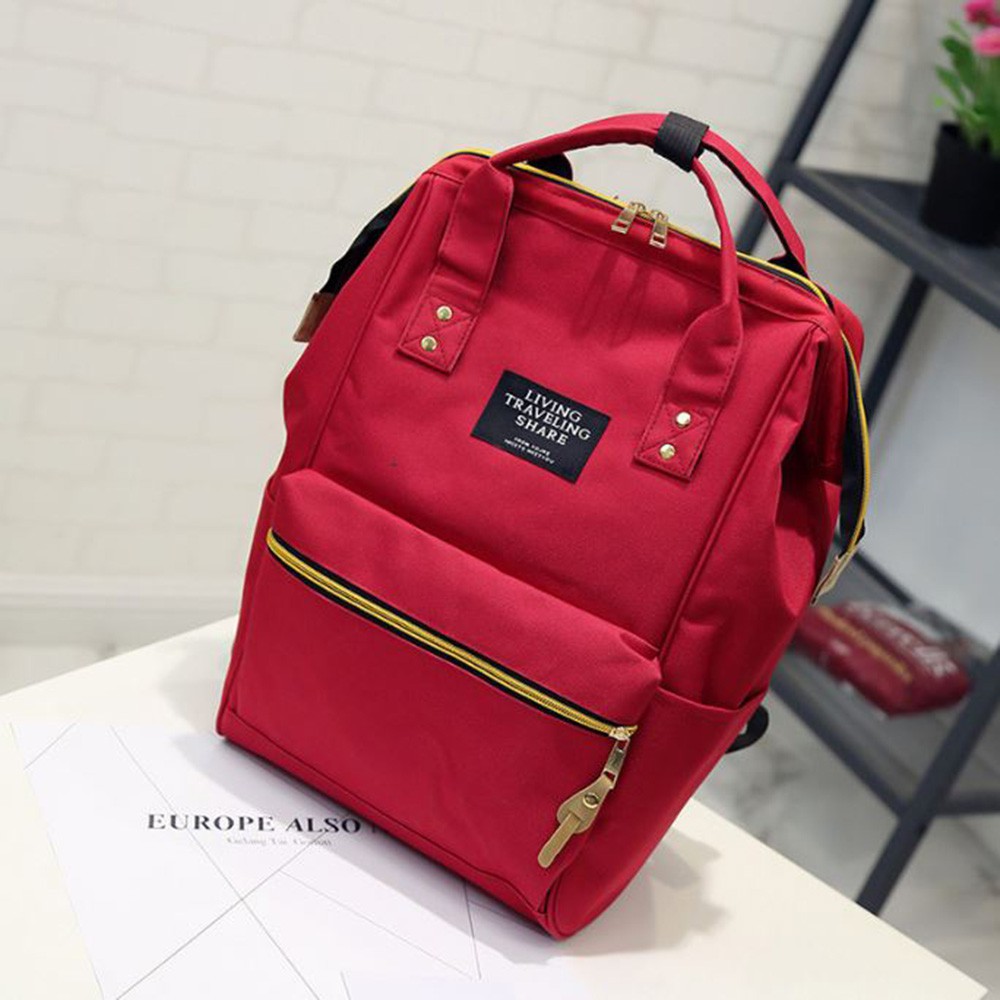 Tas Ransel Wanita Bahan Canvas Fashion Import - Model Anello Punggung