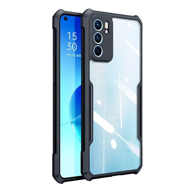CASE OPPO RENO 6(5G)/6(4G)/5 HARDCASE SHOCKPROOF TRANSPARAN ARMOR