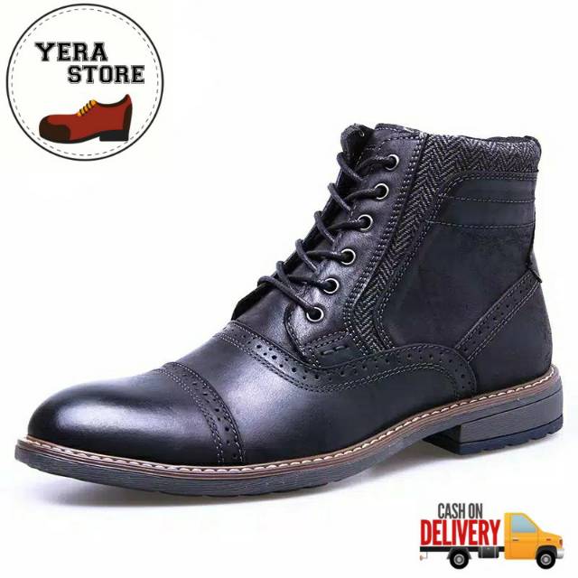 SEPATU BOOTS KULIT PRIA SEPATU KLASIK KULIT PRIA SEPATU KASUAL KULIT PRIA SEPATU FASHION KULIT PRIA