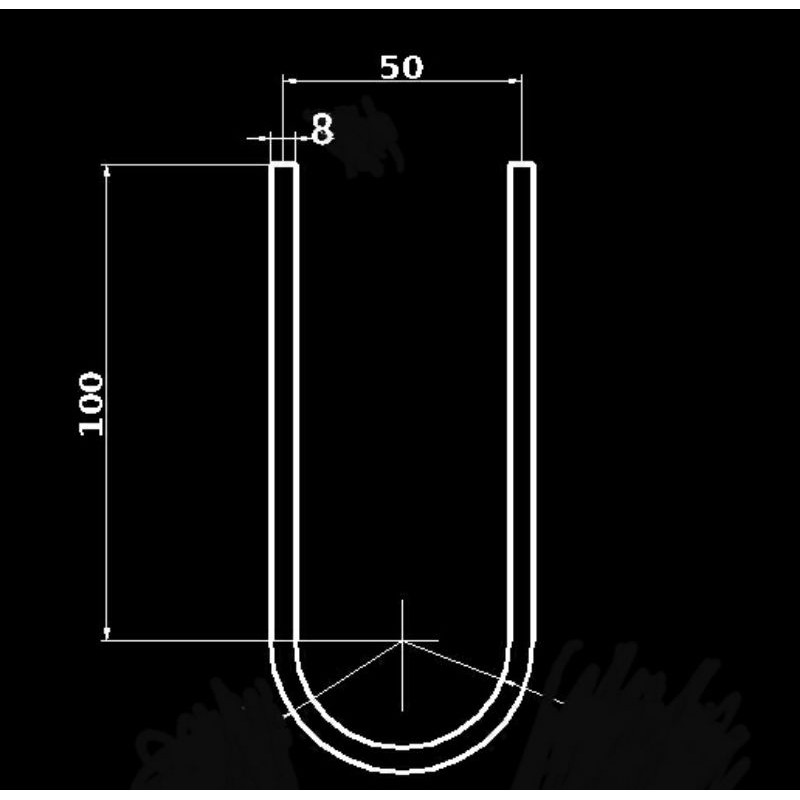 Pipa U OD 12mm ID 8mm