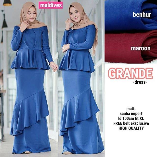 Grande Mermaid Dress Scuba