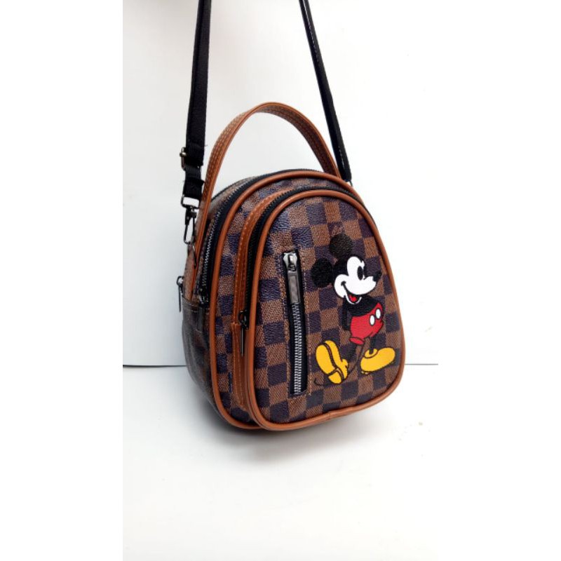 PTM-tas ransel mini motif mickey-backpack multifungsi