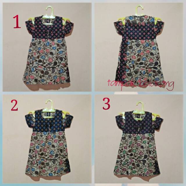 Baju batik anak perempuan umur 3th sd 4th (dress anak)