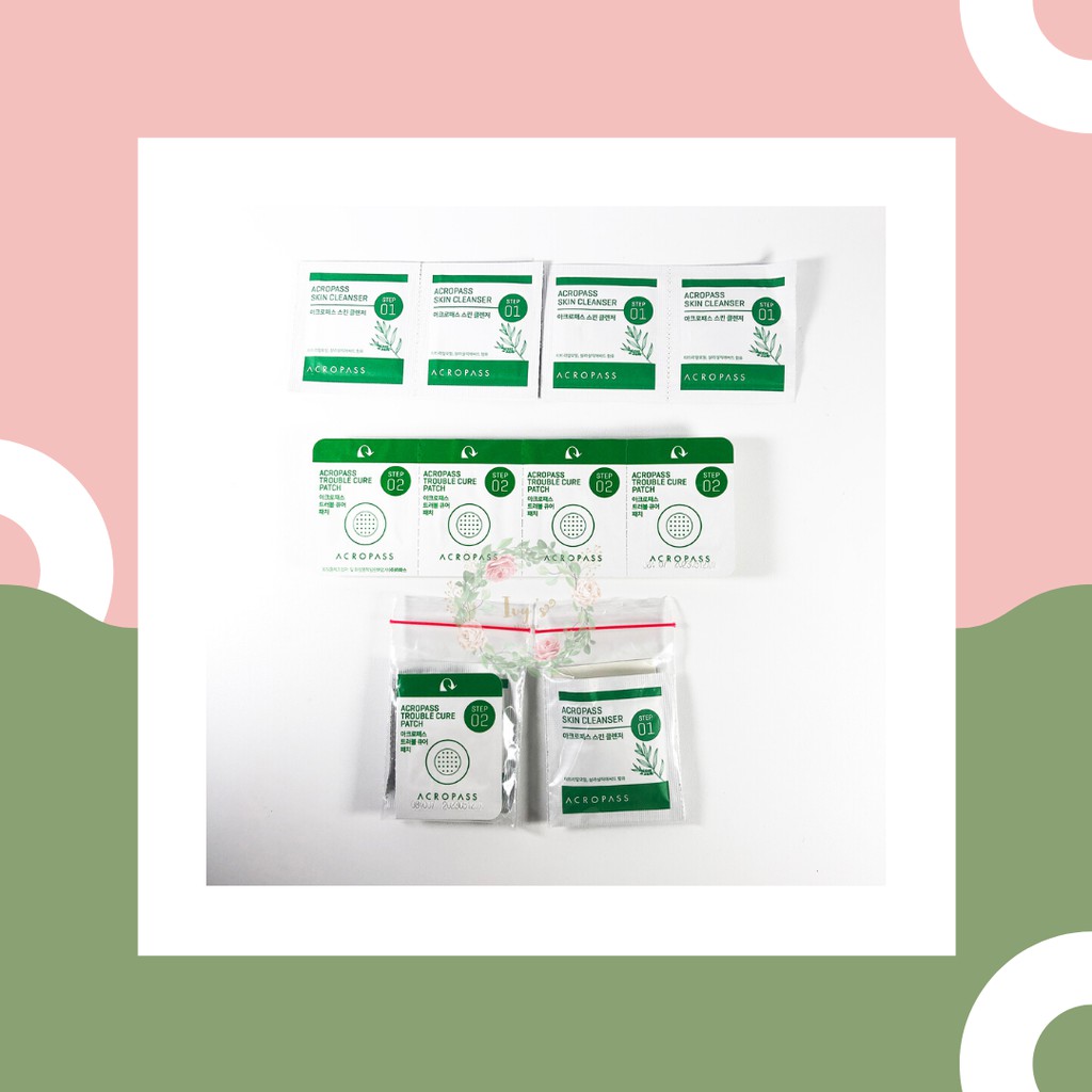 [ PER PCS ] ACROPASS TROUBLE CURE PIMPLE MICRONEEDLES ACNE PATCH SHARING