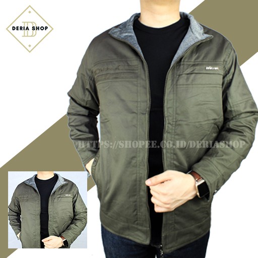 Jaket Motor Bolak Balik Pria Bahan Katun Dewasa Anak Jumbo Jacket Distro Outdoor Boss Cowok Turing J