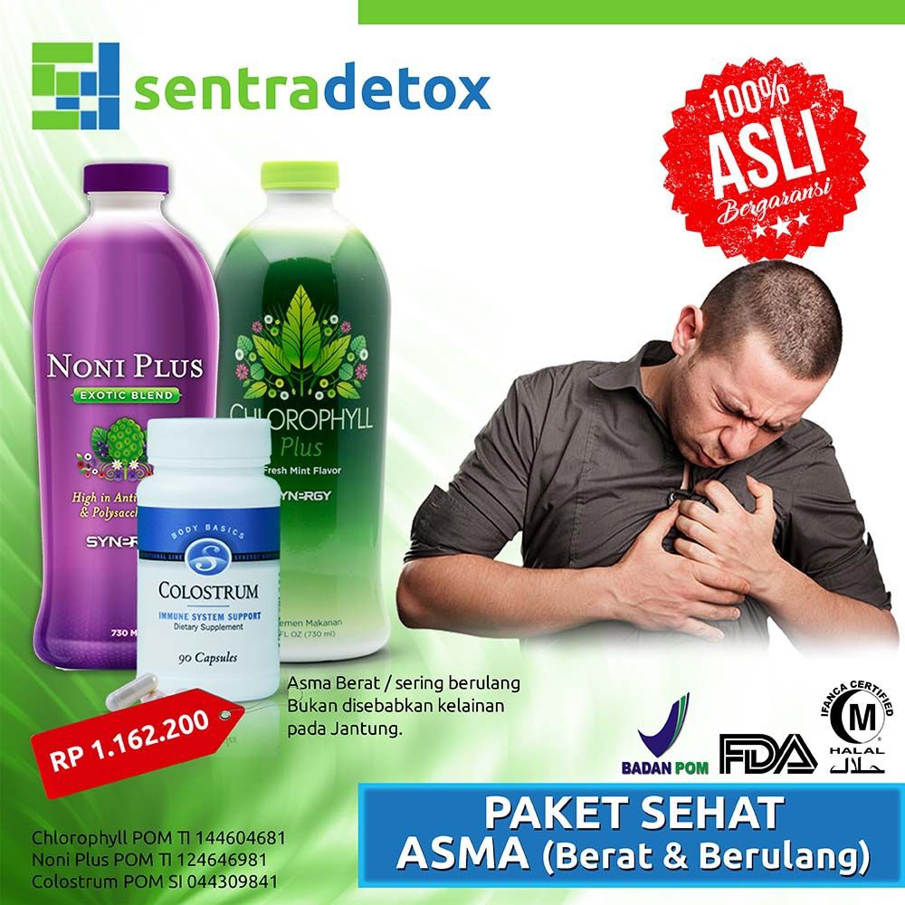 Paket asma berat sentra detox synergy