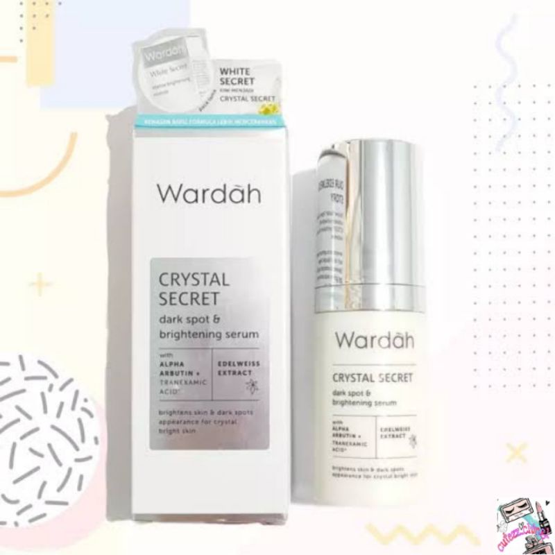 ☃Cutezz_Ching1☃Wardah Crystal Secret Dark Spot &amp; Brightening Serum 20ml