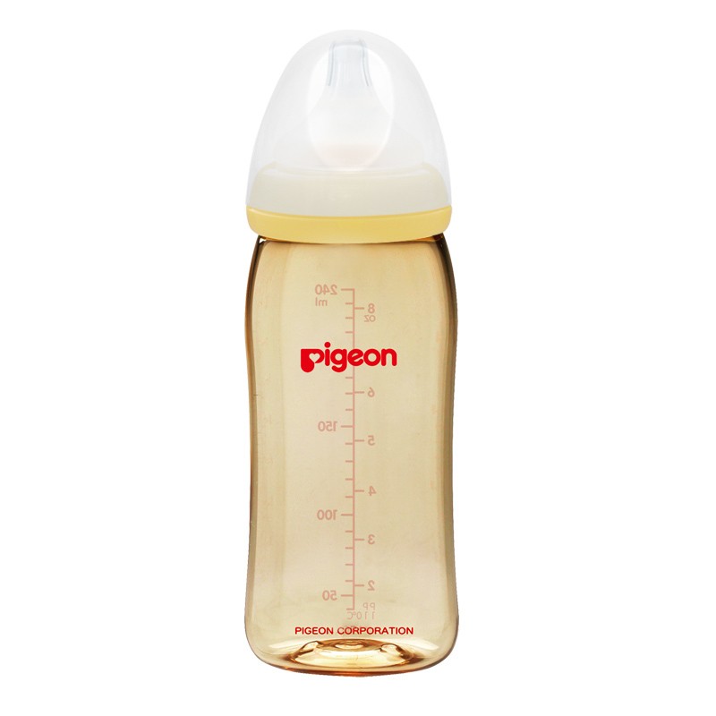 Buy 1 Get 1 Pigeon PPSU Wide Neck Bottle 240ml Paket BONUS Botol Susu SofTouch Peristaltic PLUS