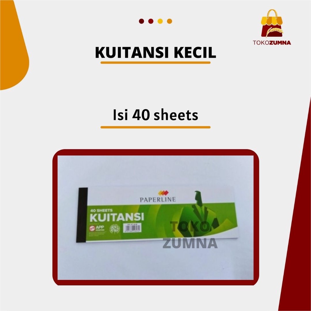 

Kwitansi Kecil isi 40 sheets /Kuitansi Kecil