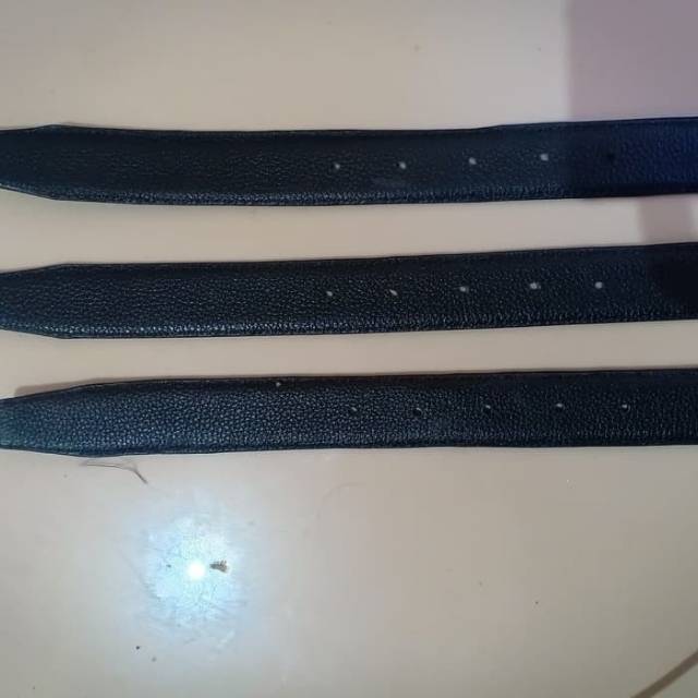 Sabuk Ikat Pinggang Tanpa Gesper Kulit Asli JAMINAN Untuk Ukuran Gesper lbr 3cm hitam