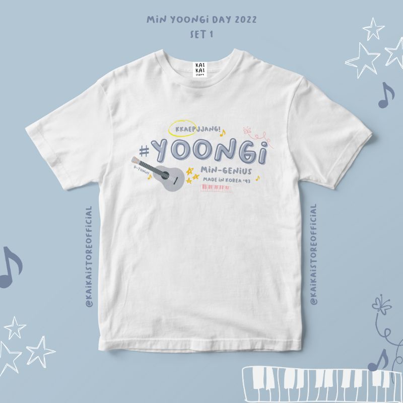 Kaos Baju Aesthetic BTS Yoongi SUGA Day Kpop Vintage Korea Daily Outfit YOONGI Series SET 1 #YOONGID