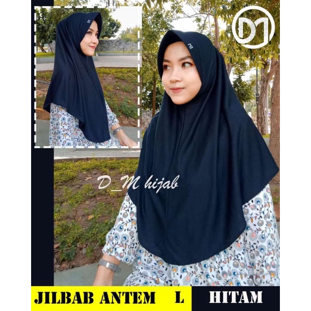 JILBAB ANTEM PET BORDIR DM UKURAN L bahan kaos tc halus