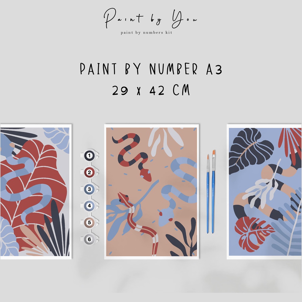 

Paint By Number Kit A3, SNAKE