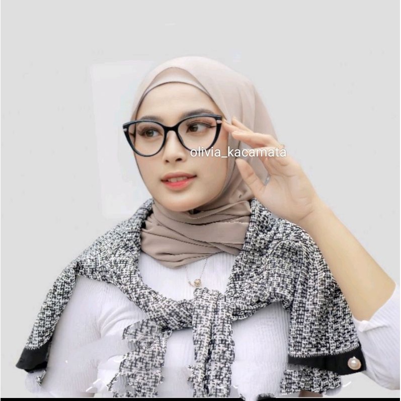 kacamata cat Eye 87025 bisa request normal minus clynder