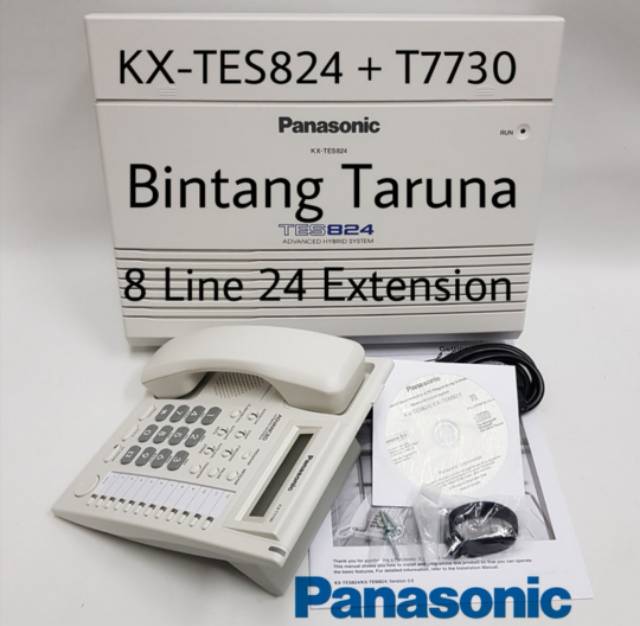 Pabx Panasonic TES824 + 1x KX-T7730 (Full Kap 8 Line 24 extension)