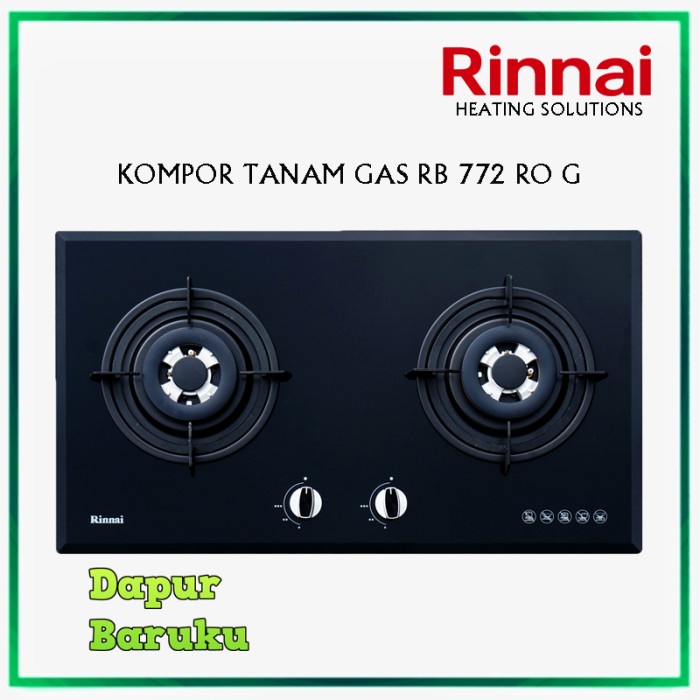Kompor Tanam Rinnai Rb 772 Ro G / Rb 772 Ro(G) _Art