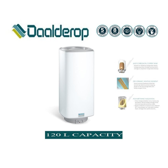 WATER HEATER DAALDEROP PEMANAS AIR LISTRIK DAALDEROP 120 LITER