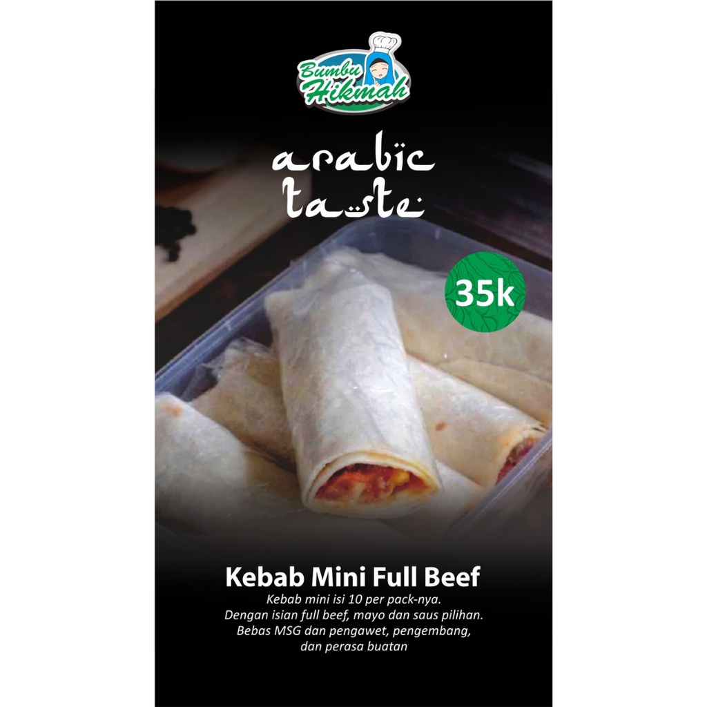 

Turkish Taste Kebab Mini Full Beef