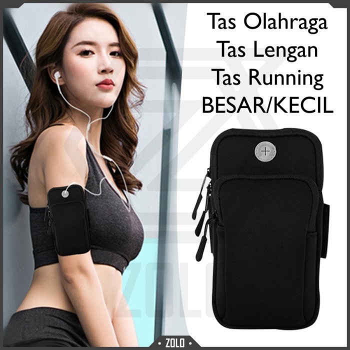 TAS LENGAN OLAHRAGA TAS LARI JOGGING RUNNING TAS HANDPHONE LENGAN - Small (K7W6) Tas Olahraga Wanita