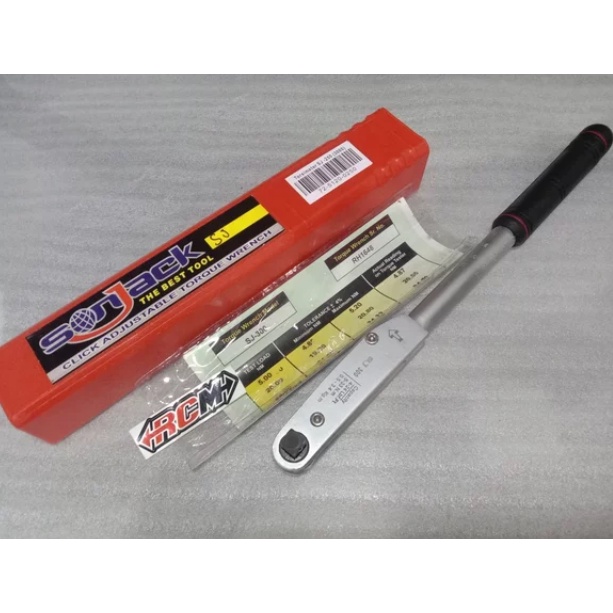 PENGUKUR ALAT UKUR TEKANAN TORSI CLICK ADJUSTABLE TORQUE WRENCH SONJACK SON JACK ORI ORIGINAL ASLI