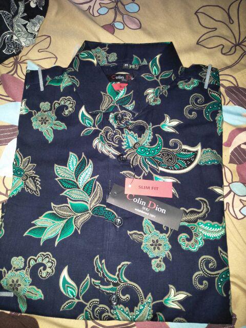 Kemeja Batik Pria Slim Fit Original Luigibatani Hem Batik Pria Slim Fit Katun Solo Vr13