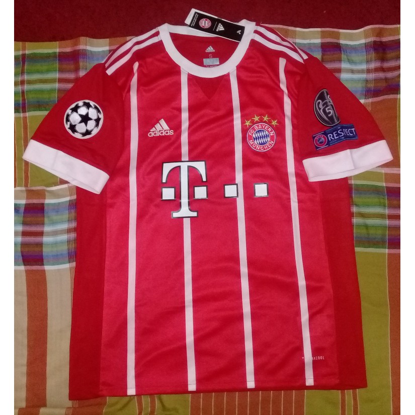 Jersey Bayern Munchen Home 2017/2018 full patch UCL