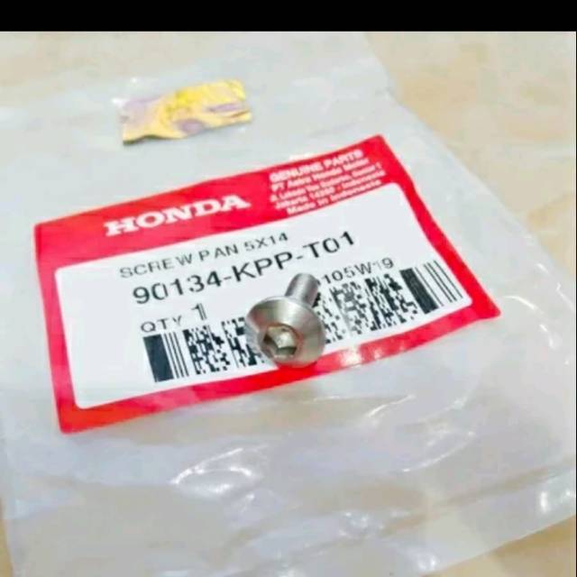 Baut Fairing pendek kecil Kunci L 5x14 Baut Undercowl CBR 150 250 RR CBR150R CBR250RR LED Facelift
