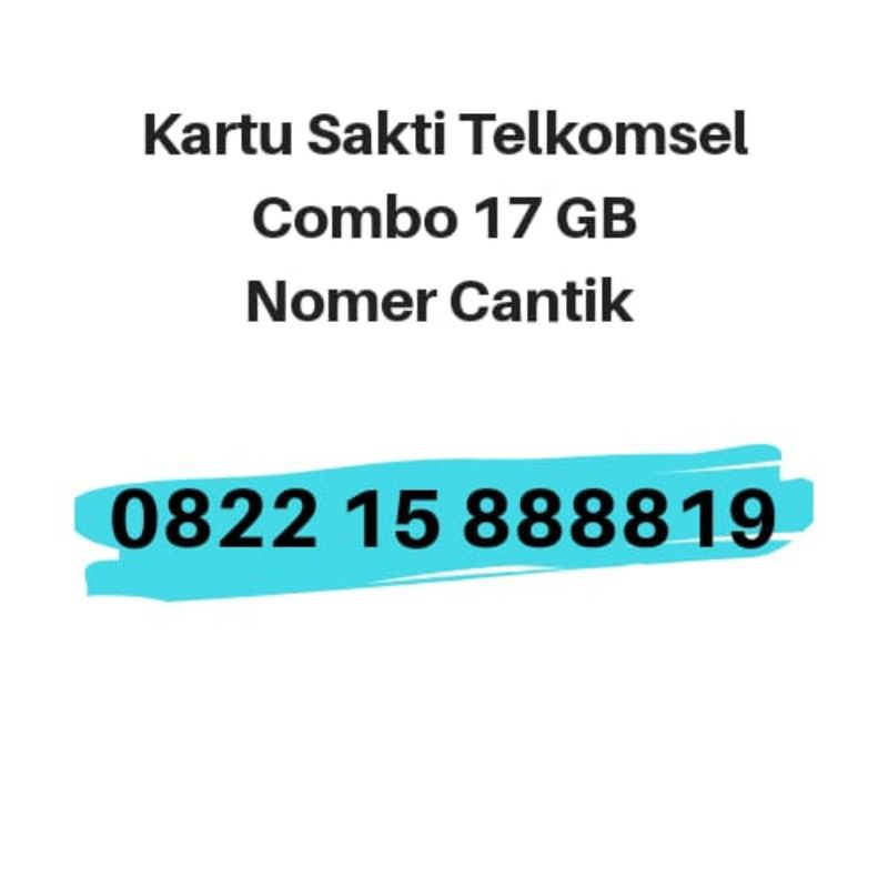Jual Kartu Sakti Combo Telkomsel Nomor Perdana Spesial Flash 17gb 75rb
