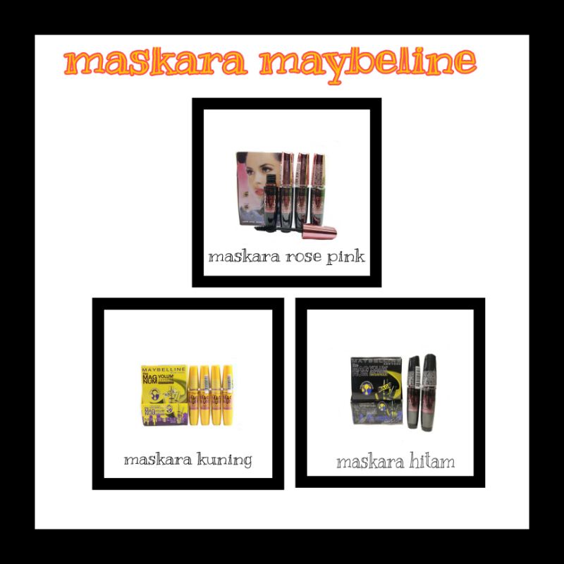 [ ECER ] MASCARA MYB MAGNUM / MAYBELINE MYB MAGNUM VOLUME EXPRESS / MASCARA MEIBELLINE  THE MAGNUM EXPRESS WATERPROOF