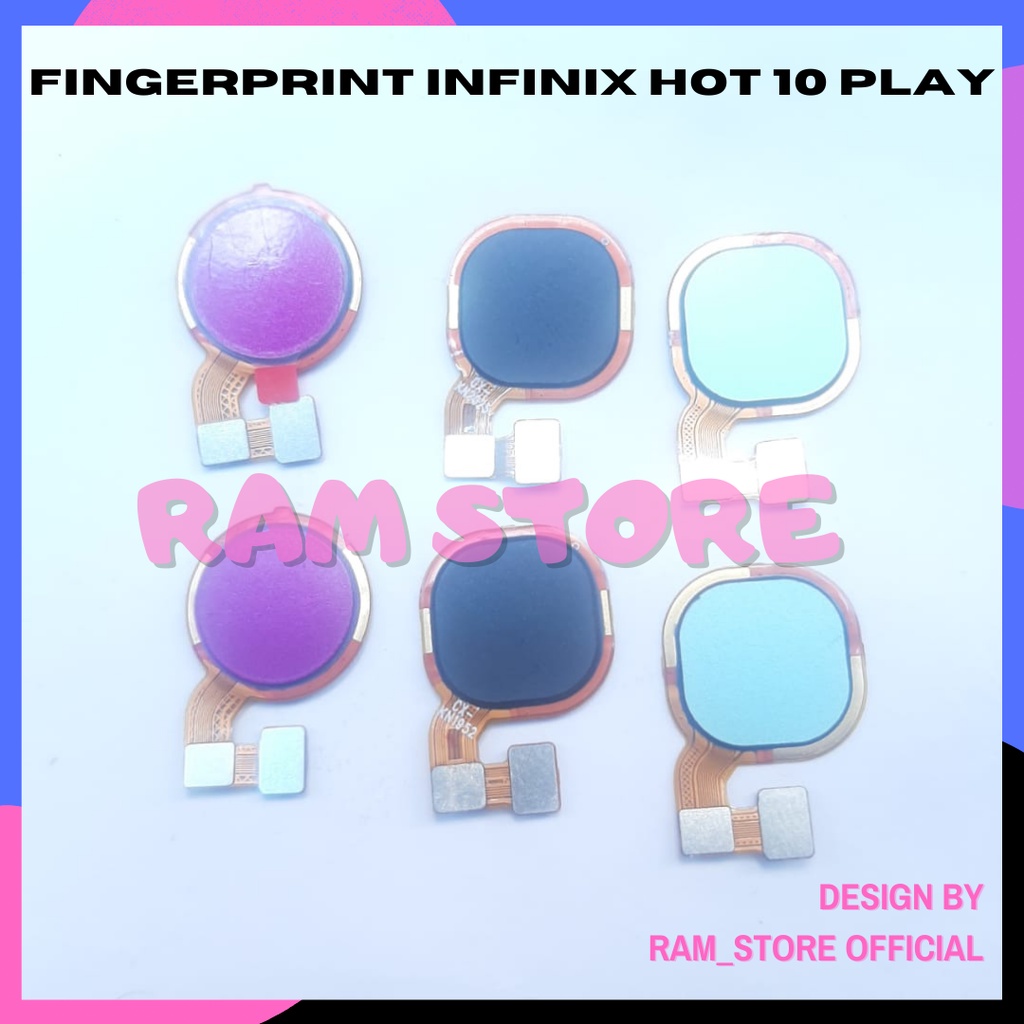 Flexible Finger Print FingerPrint FLEXIBEL SIDIK JARI INFINIX HOT 10 PLAY ORIGINAL