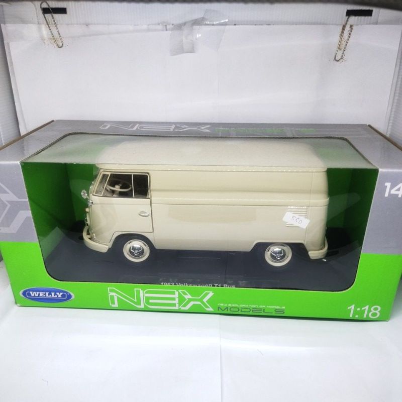 diecast miniatur mobil VW volkswagen Kombi bus 1:18 klasik jadul besi