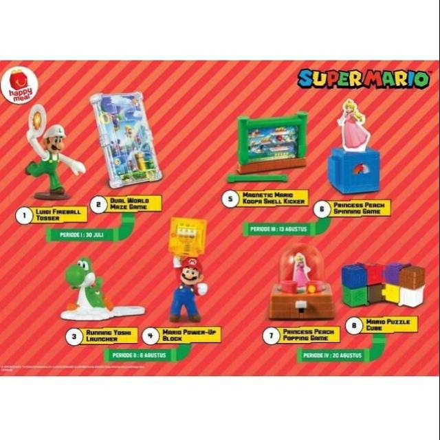 Happy meal supermario mario 2018