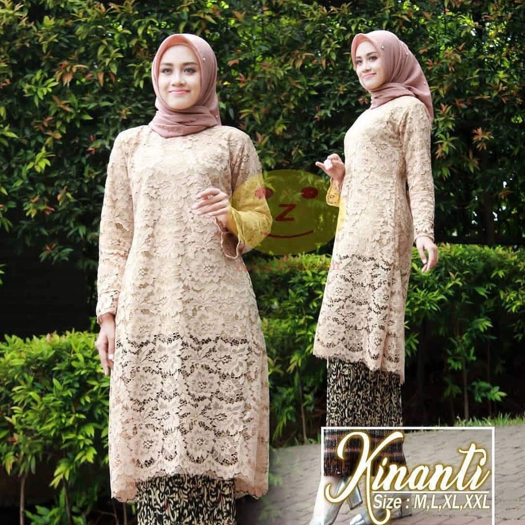 pakaian terlaris/tunik brukat/pakaian wanita/fashion wanita/brukat kintani II/kebaya brukat