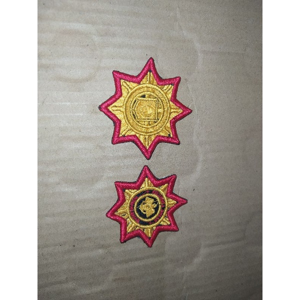 BORDIR ATRIBUT LENCANA PURNA IPDN TIMBUL