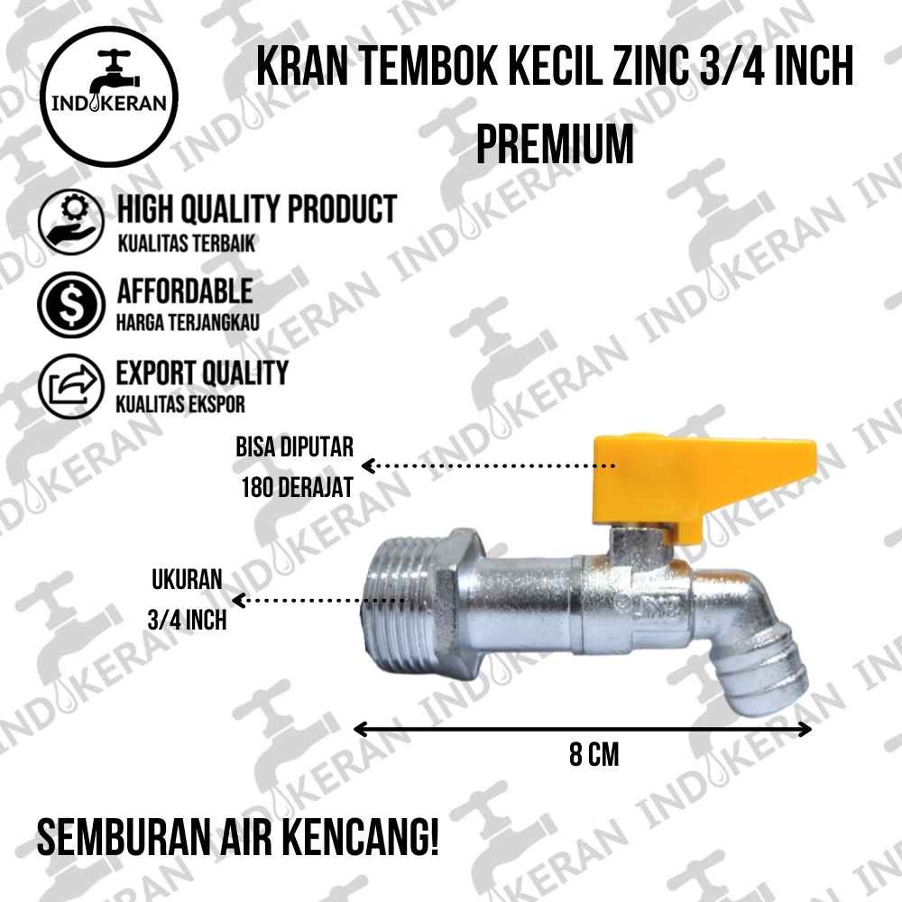 INDOKERAN - Kran Air Tembok BC - 3/4 Inch