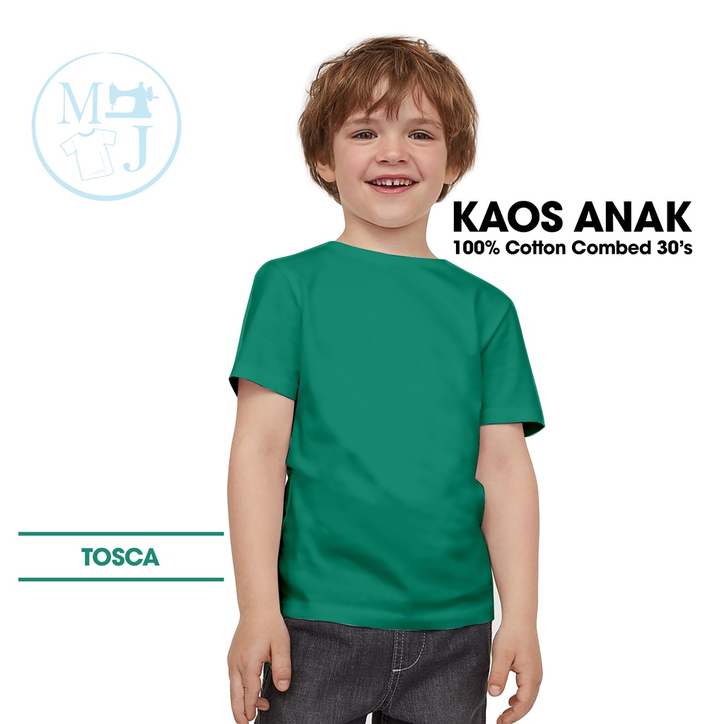 Kaos Polos Tosca / Fashion Anak / Kaos Polos Anak Combed 30s