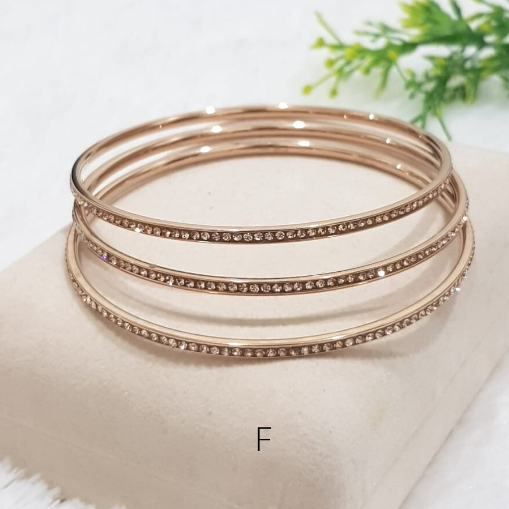 Gelang Keroncong Titanium Rose Gold