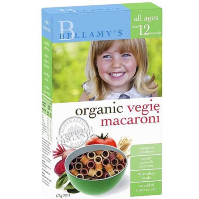 

Bellamy's organic vegie macaroni 200gr