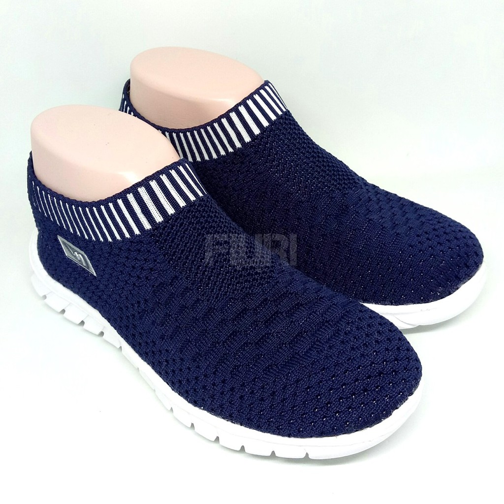 ARDILES Original - Mickelson MYTHA Navy - Sepatu Olahraga Wanita - Sepatu Sneakers Knit Rajut Wanita