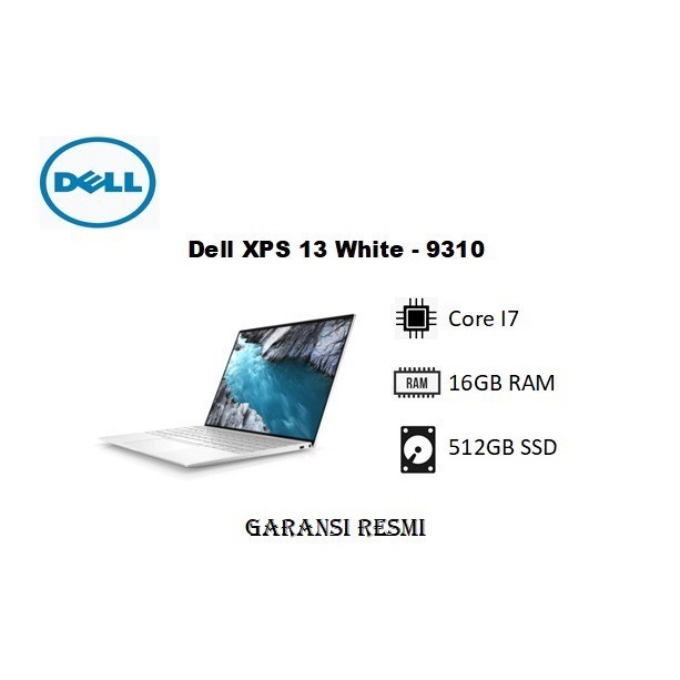 Dell XPS 13 9310 White - I7 - 16GB RAM - 512GB SSD
