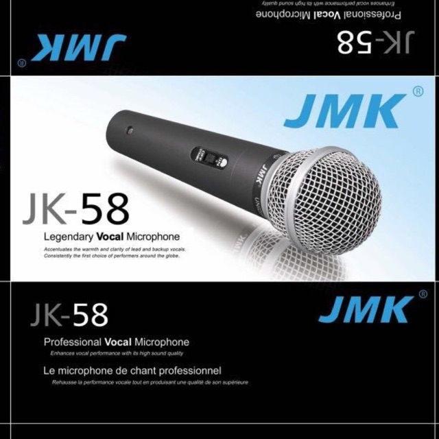 MIC SM-58 JMK / mik / microphone kabel sm58 di lengkapi switch on/off