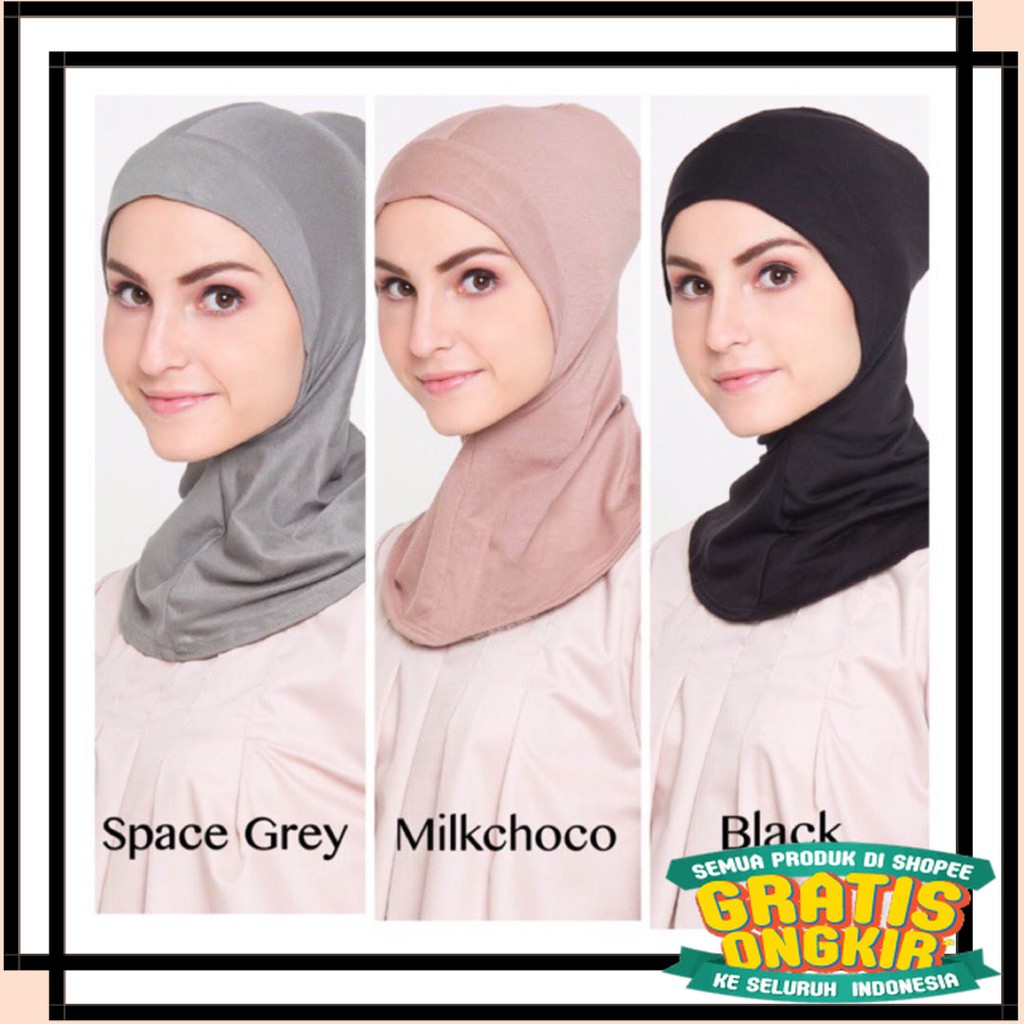 Kerudung Pashmina Kimar Instan Pet Bergo Ciput Inner Ninja Dalaman Hijab Murah Ciput Antem Blus Shopee Indonesia