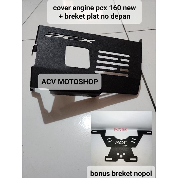 PROMO COVER ENGINE PCX 160 NEW BONUS BREKET PLAT NO DEPAN PCX 160 NEW