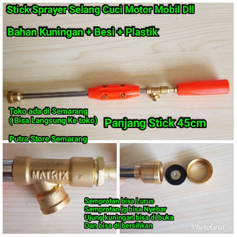Stick sprayer stik sprayer alat cuci motor Mobil Sambungan selang Cuci Motor Mobil